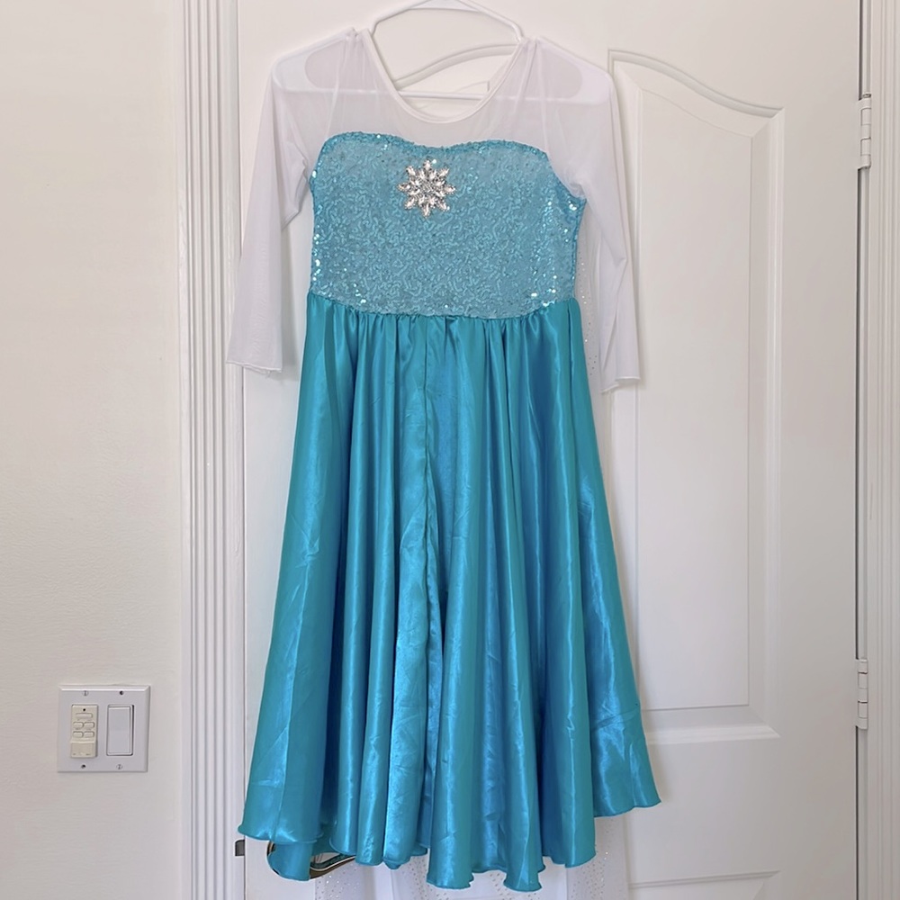 elsa princess frozen dress up dress